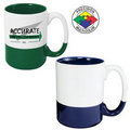 15 Oz. El Grande State College Mug - White/Cobalt Blue